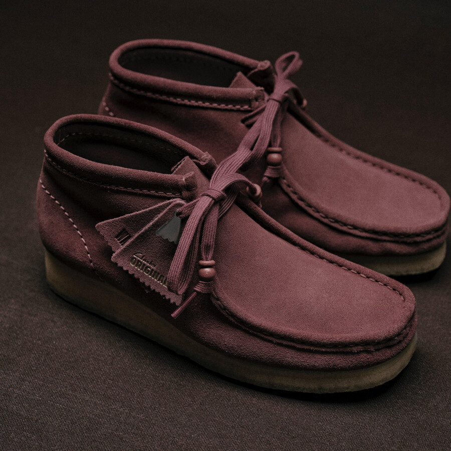 wallabee laars - rosébruin suède